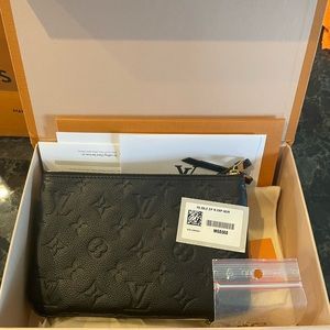 Louis Vuitton Empreinte Double Zip Pochette